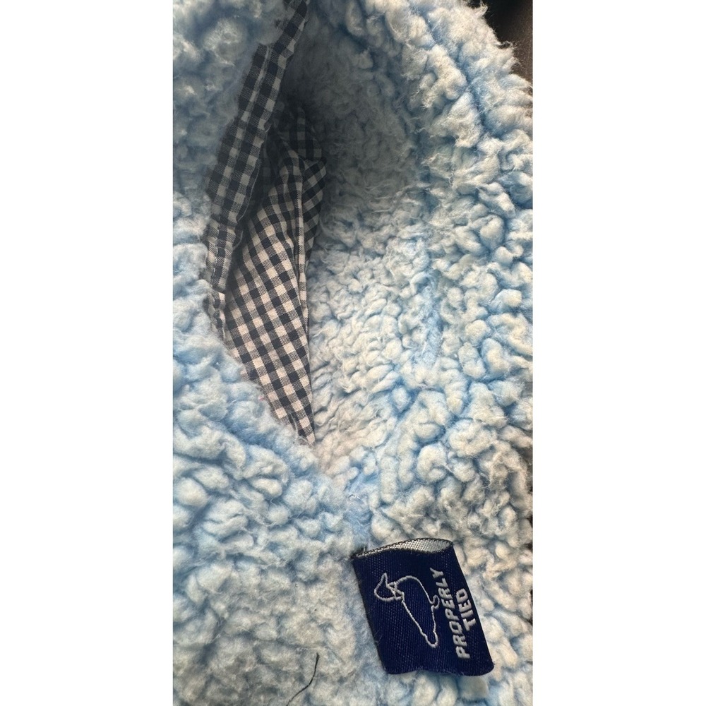 Properly Tied Pintail Sherpa Pullover 1/4 Zip Size Medium Blue Cream Fleece‎ - Picture 6 of 6